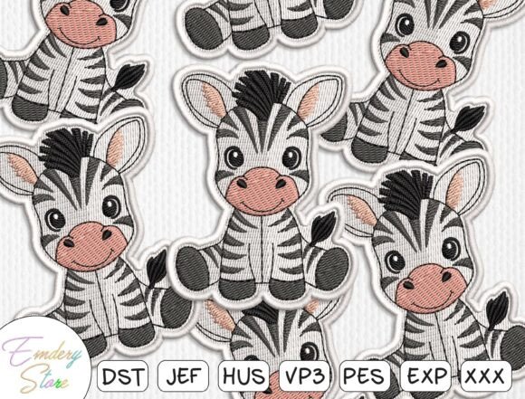 Baby Zebra Patch Embroidery File Review