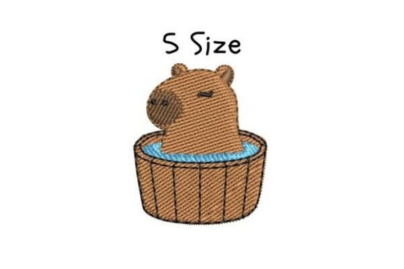Capybara Embroidery Design Review for Merch