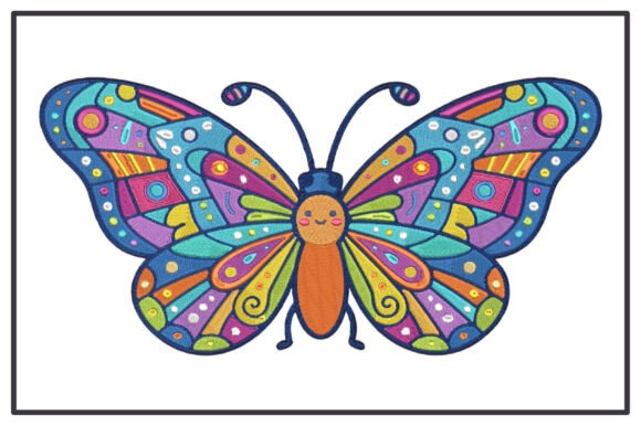 Colorful Butterfly Embroidery Design Review