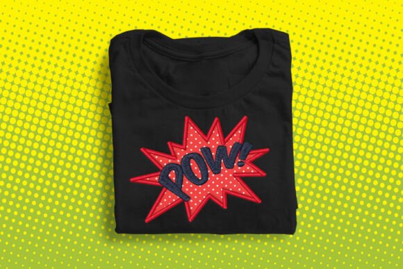 Comic Burst POW Applique Embroidery Review
