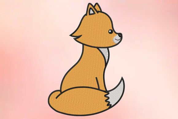 Curious Sitting Fox Embroidery Design Review