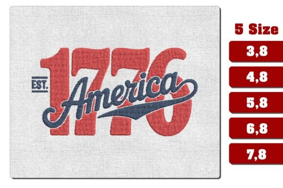 Est 1776 America Patriotic Embroidery Review