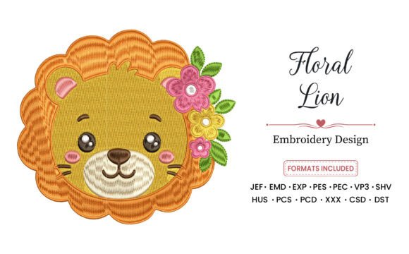 Floral Lion Embroidery Design Review
