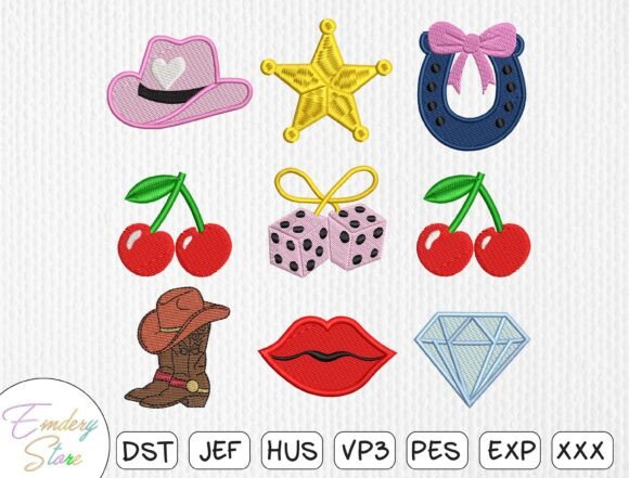 Girly Western Patches Embroidery Set Review