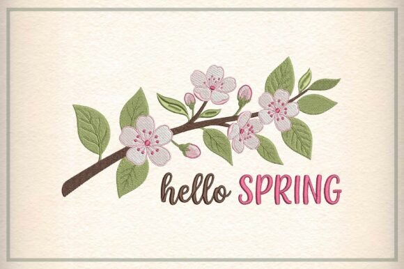 Hello Spring Flower Embroidery Design Review