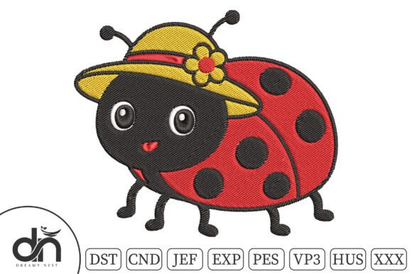 Kawaii Ladybug Hat Embroidery Design Review