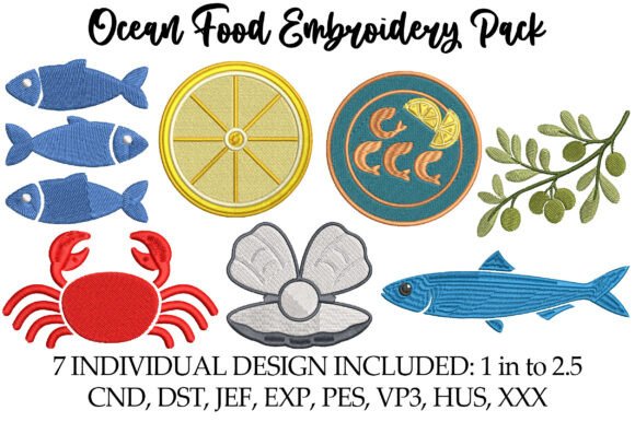 Ocean Food Embroidery Pack Review