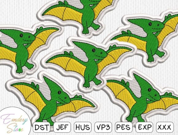 Pterodactyl Patch Embroidery Design Review