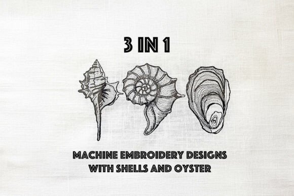 Seashell Oyster Machine Embroidery Review