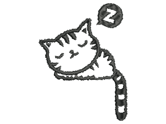 Sleeping Cute Cat Embroidery Design Review