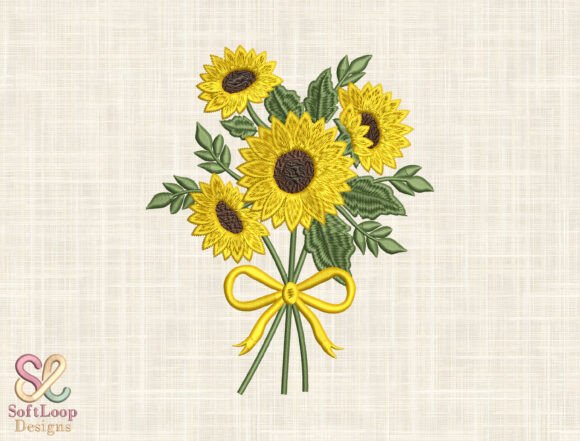Sunflower Bouquet Embroidery Design Review
