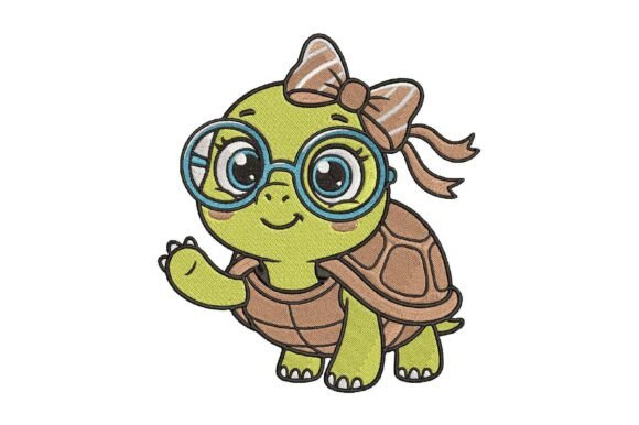 Turtle with Glasses Embroidery Design Review